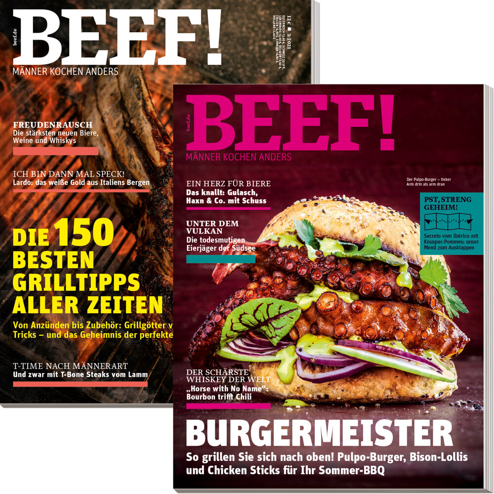 BEEF! Bestseller „Grilltipps“ & „Burgermeister“