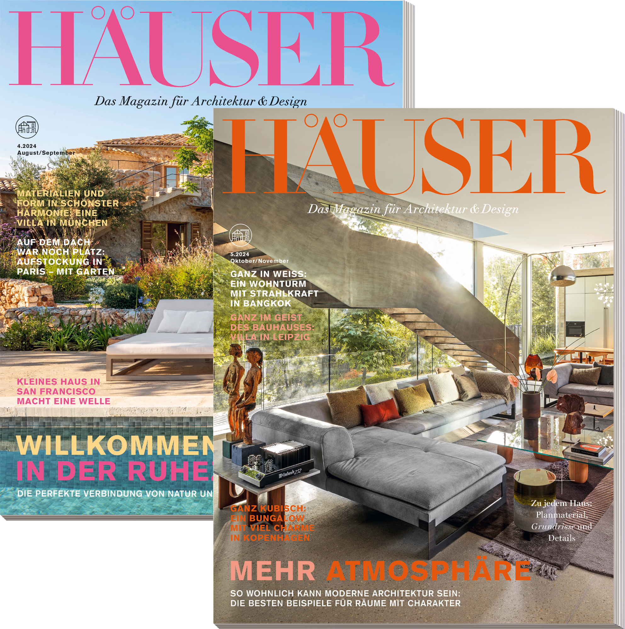 HÄUSER Heftpaket „Ruhezone“ & „Atmosphäre“