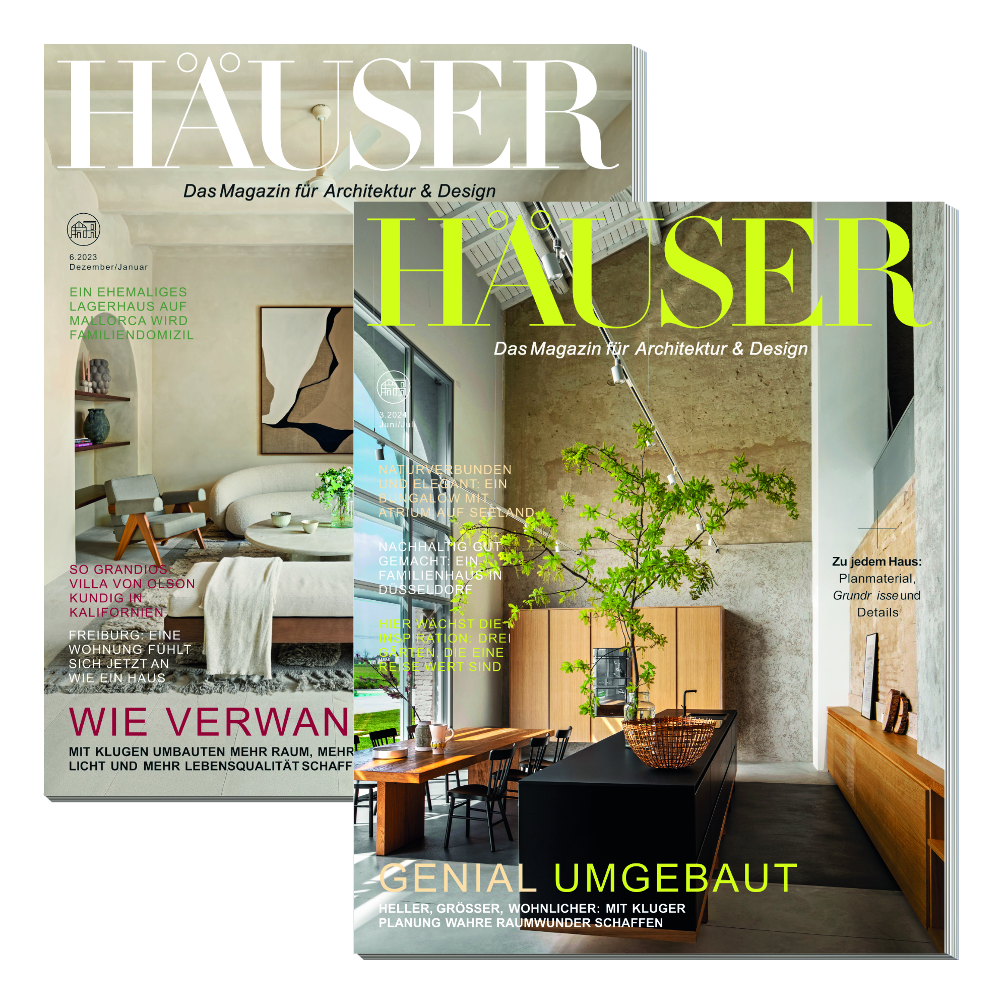 HÄUSER Heftpaket „Wie verwandelt“ & „Genial umgebaut“