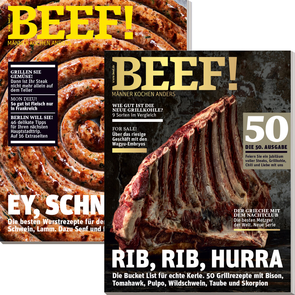 BEEF! Bestseller „Ey, Schnecke“ & „Rib, Rib, Hurra“